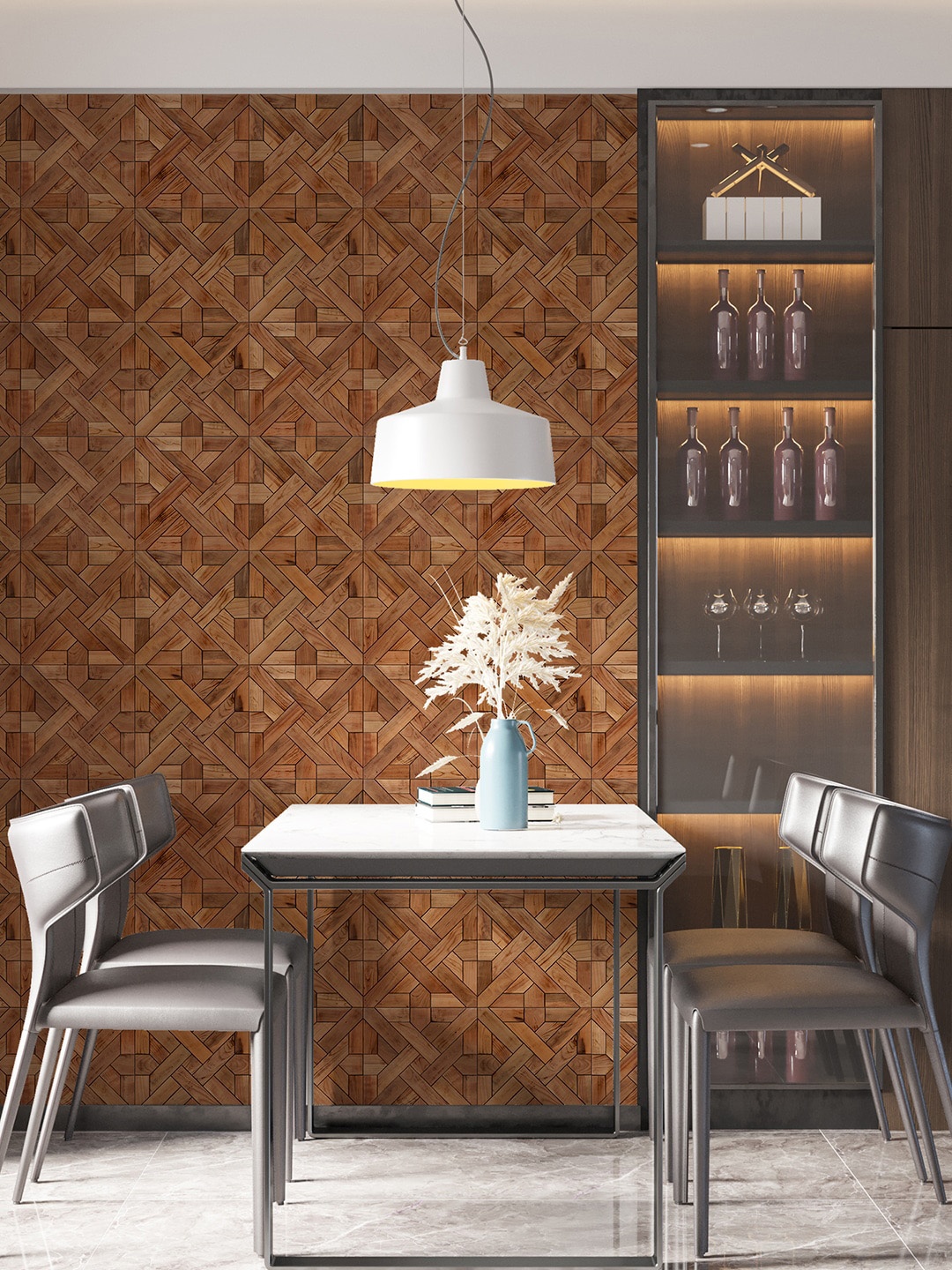 

PAPER PLANE DESIGN Brown Printed Waterproof Wallpaper