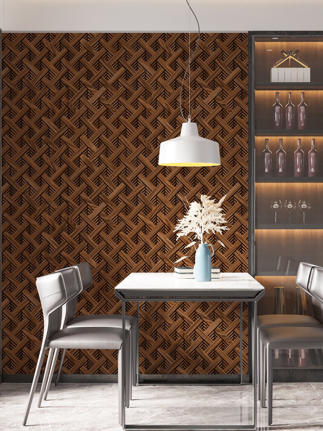 

PAPER PLANE DESIGN Brown Printed Waterproof Wallpaper