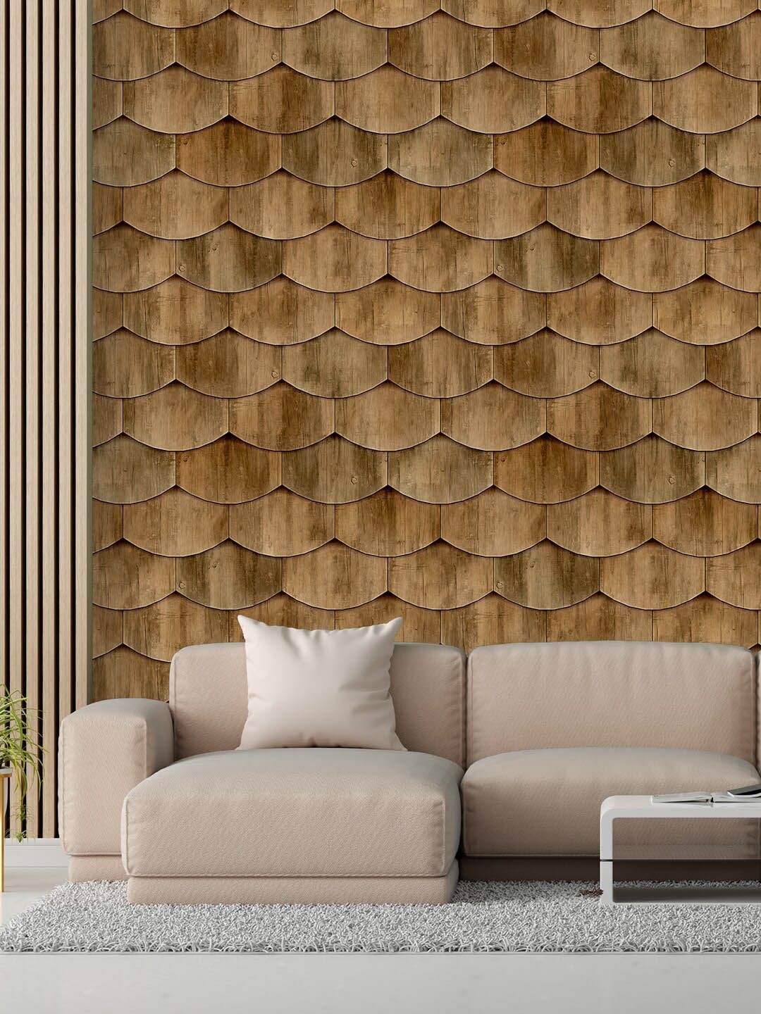 

PAPER PLANE DESIGN Brown Printed Waterproof Wallpaper