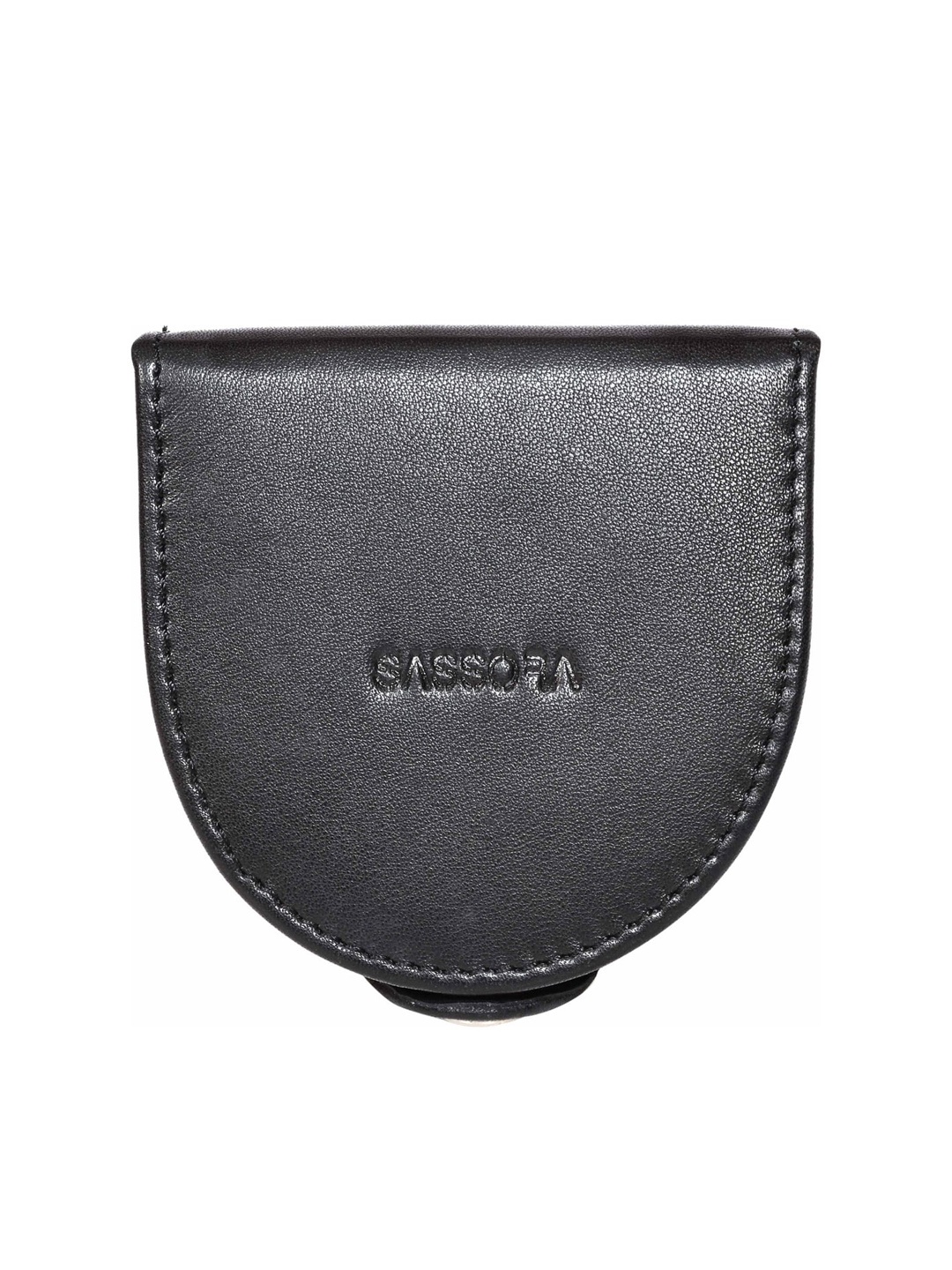 

Sassora Genuine Leather Coin Pouch, Black