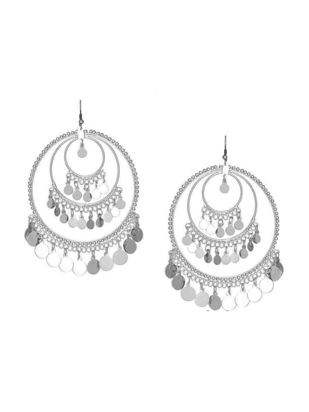 

Samridhi DC Silver-Plated Contemporary Drop Earrings