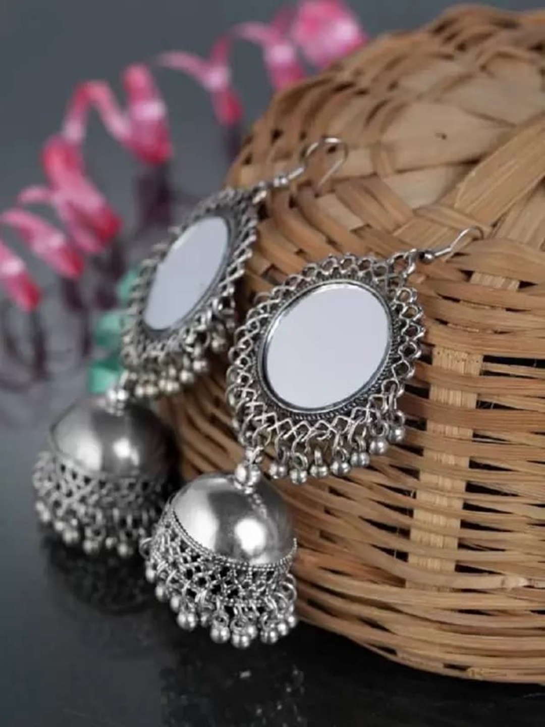 

Samridhi DC Set Of 2 Silver-Plated Contemporary Drop Earrings