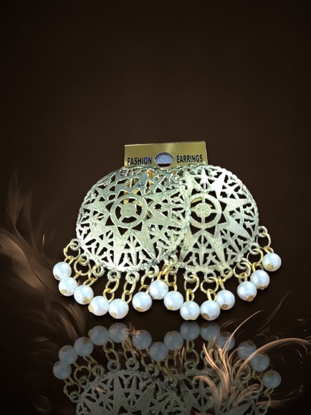 

Samridhi DC Gold-Toned Circular Drop Earrings
