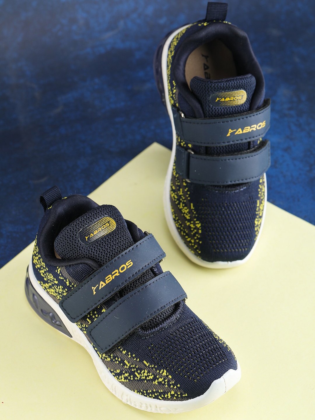 

ABROS Boys SPINK-O Air Mesh Marking Walking Shoes, Navy blue