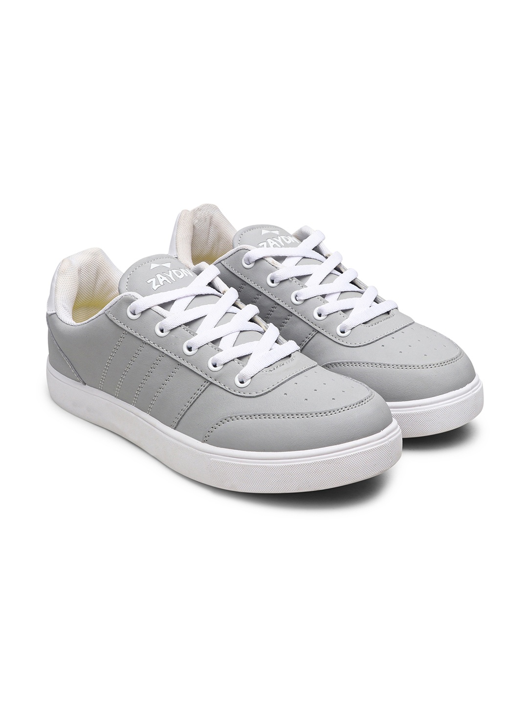 

ZAYDN Men Perforated Water Repellent Upper And Memory Foam Insole Sneakers, Grey