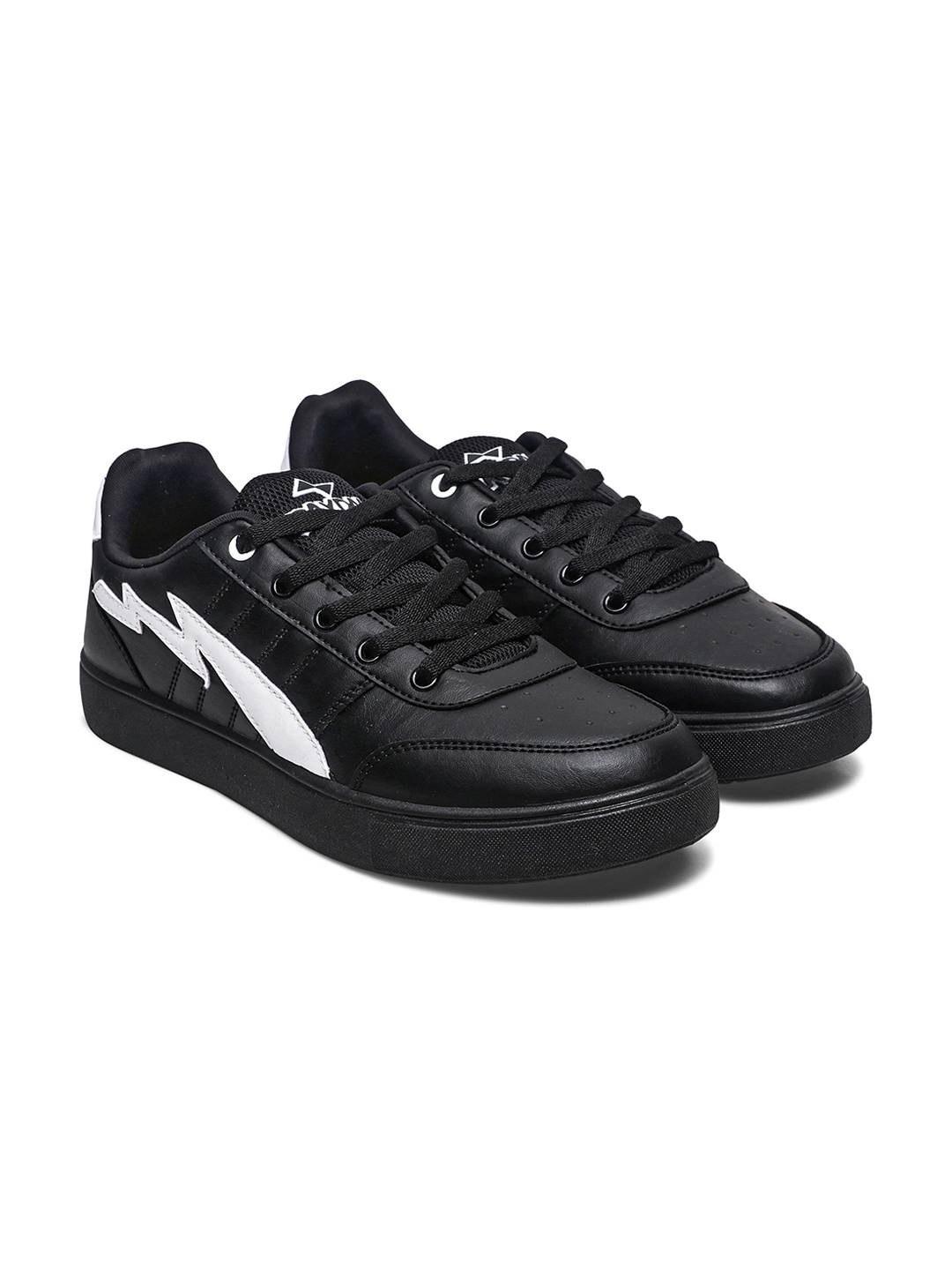 

ZAYDN Men Perforated Water Repellent Upper And Memory Foam Insole Sneakers, Black