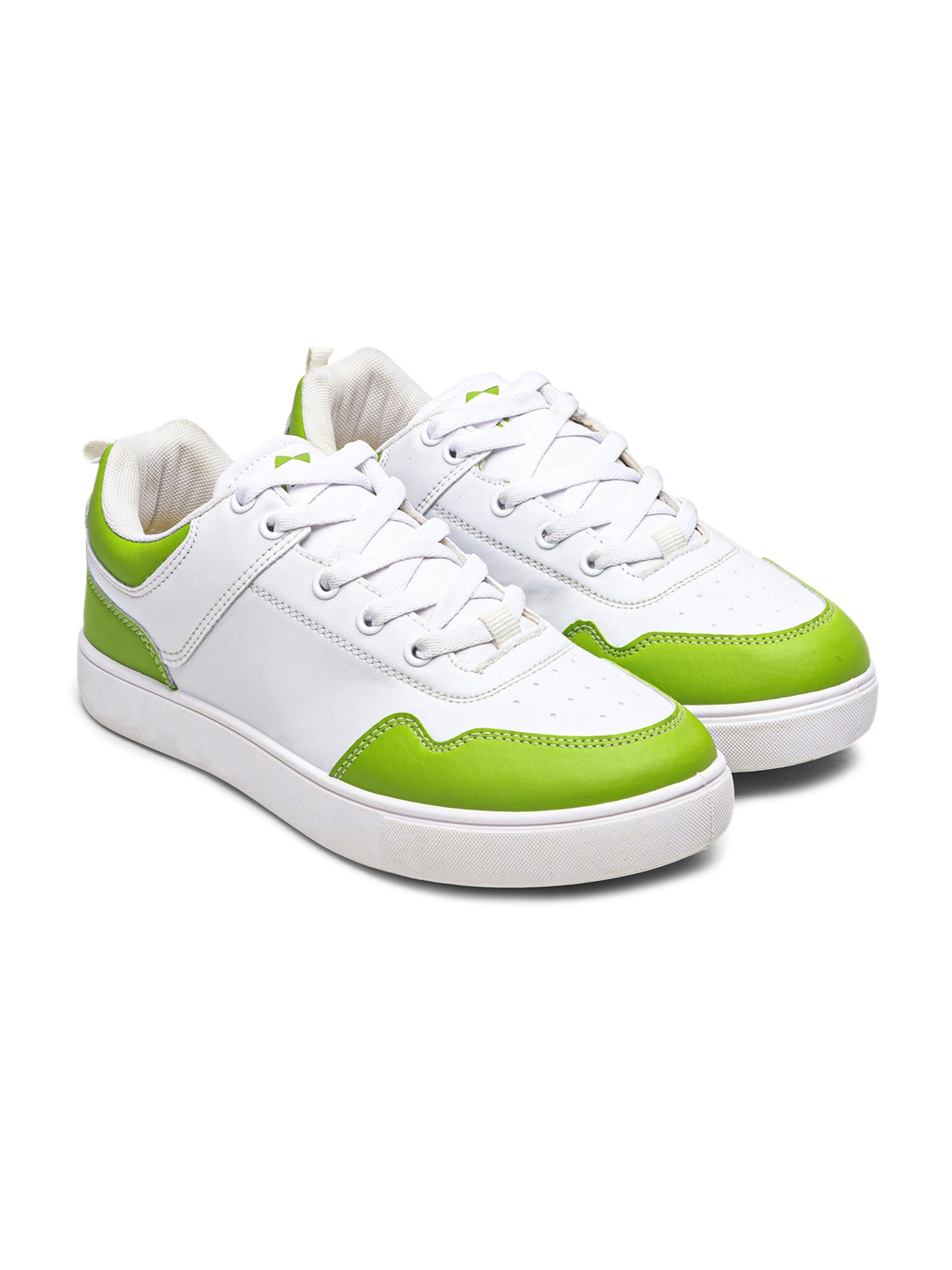 

ZAYDN Men Colourblocked Water Repellent Upper And Memory Foam Insole Sneakers, White