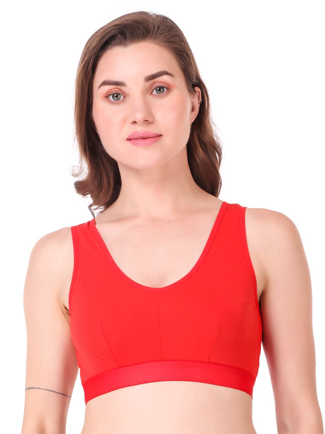 

Piylu Full Coverage All Day Comfort Everyday Bra, Red