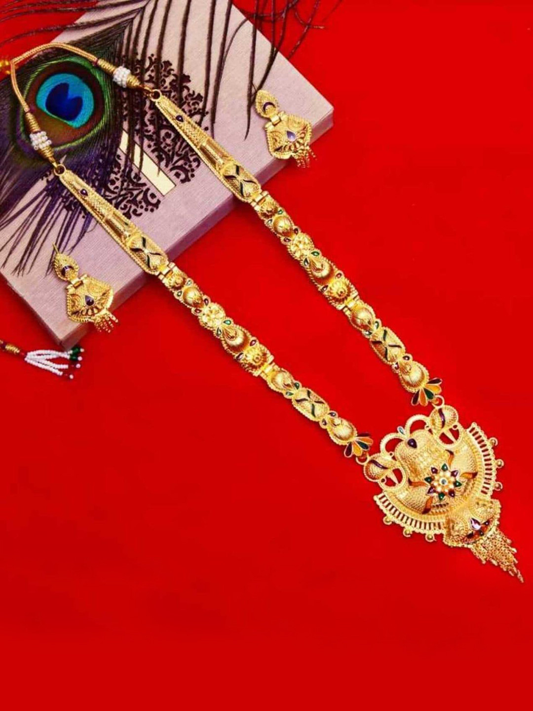 

MANSIYAORANGE Set Of 2 Gold-Plated Jewellery Set