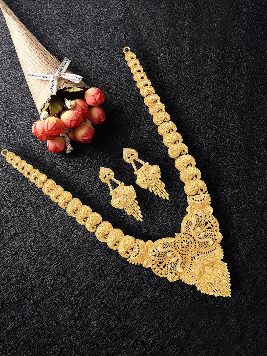 

MANSIYAORANGE Set Of 2 Gold-Plated Jewellery Set