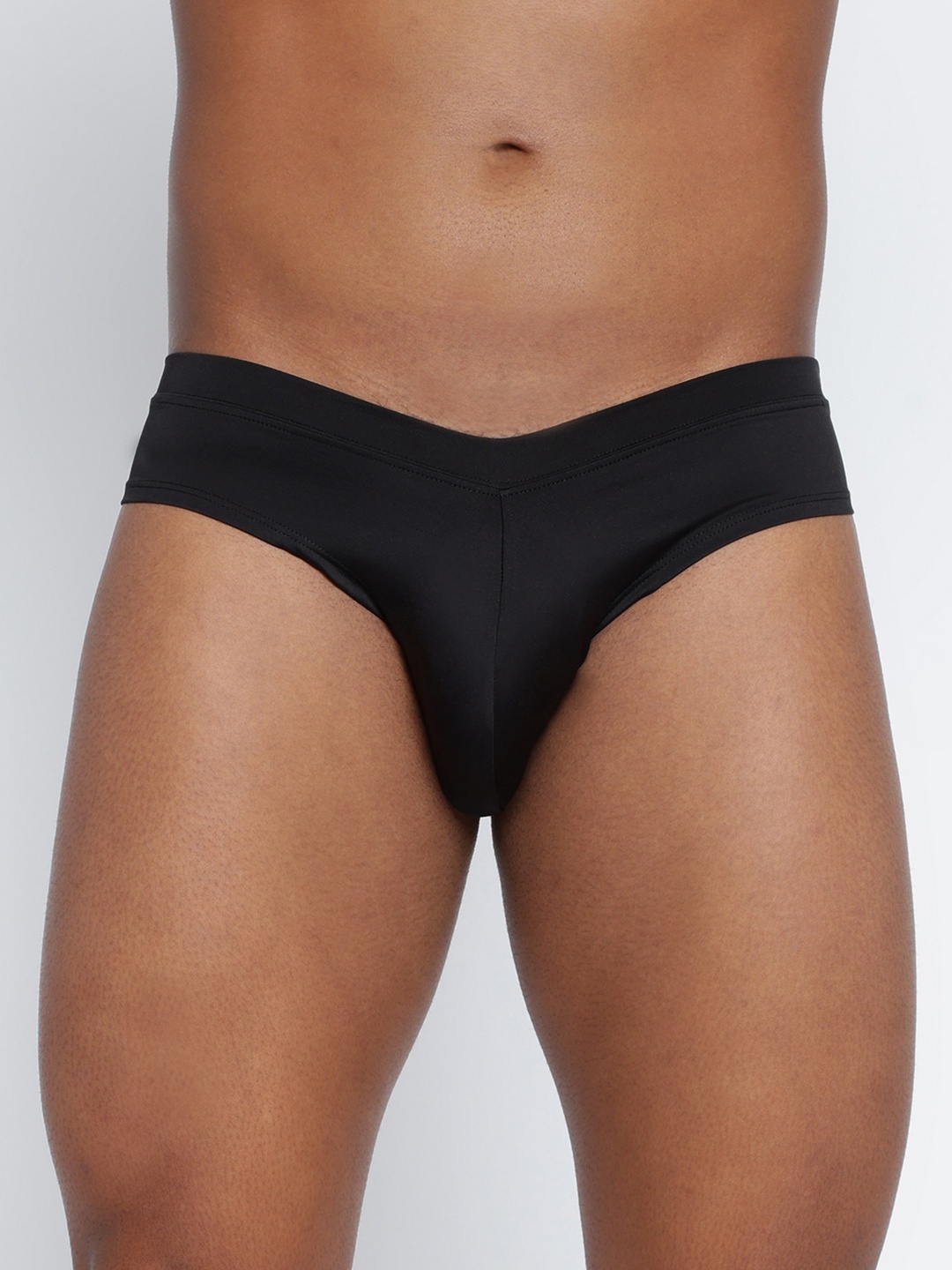 

BASIICS by La Intimo Men Low-Rise Anti Microbial Basic Briefs, Black