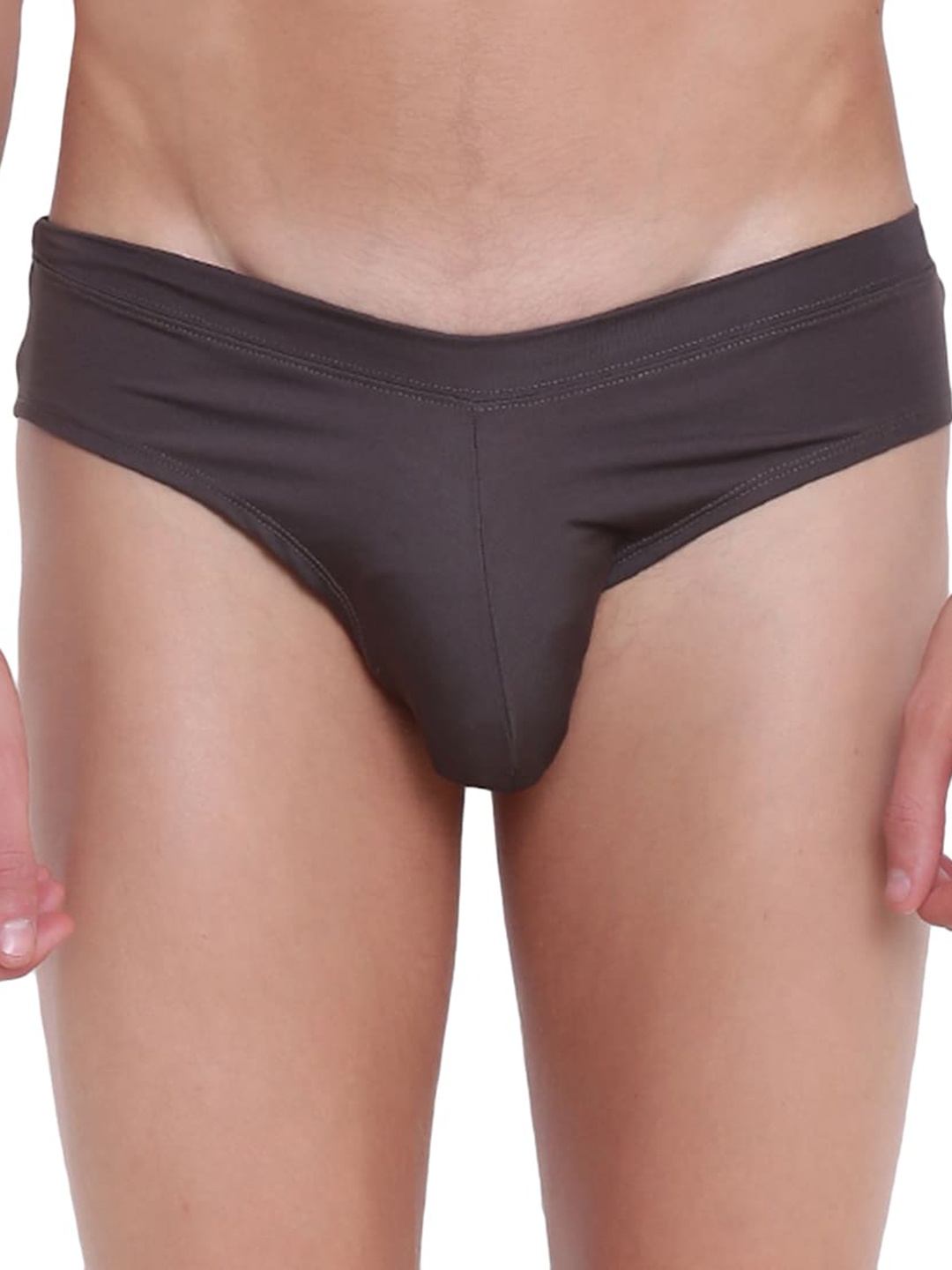 

BASIICS by La Intimo Men Basic Anti microbial Briefs, Grey