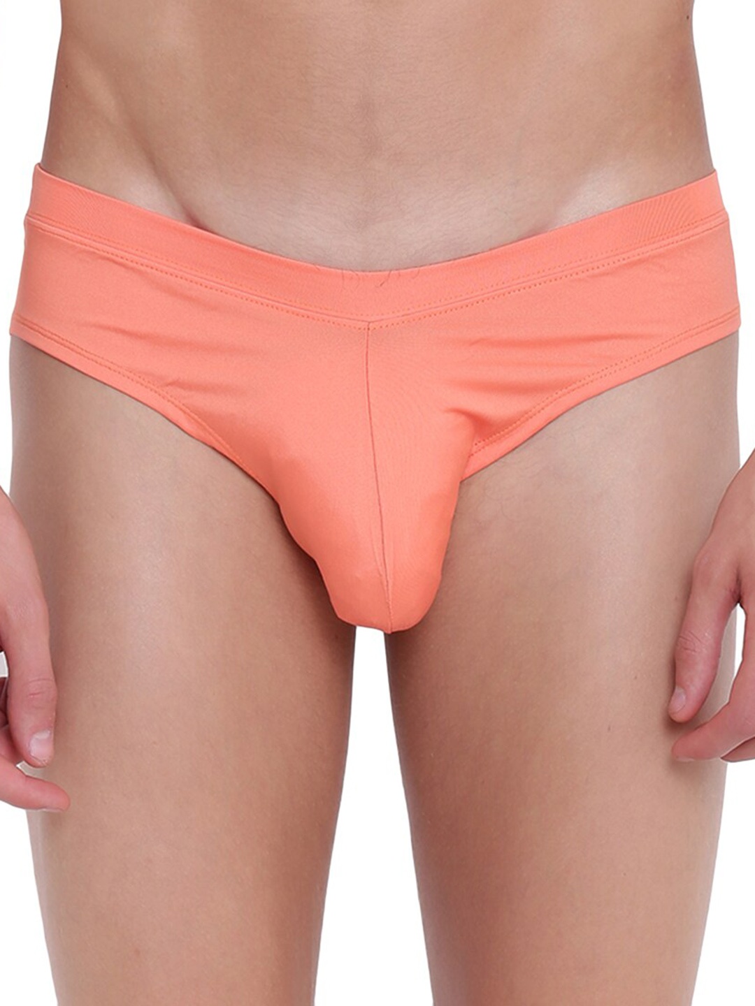 

BASIICS by La Intimo Men Basic Anti Microbial Briefs, Orange