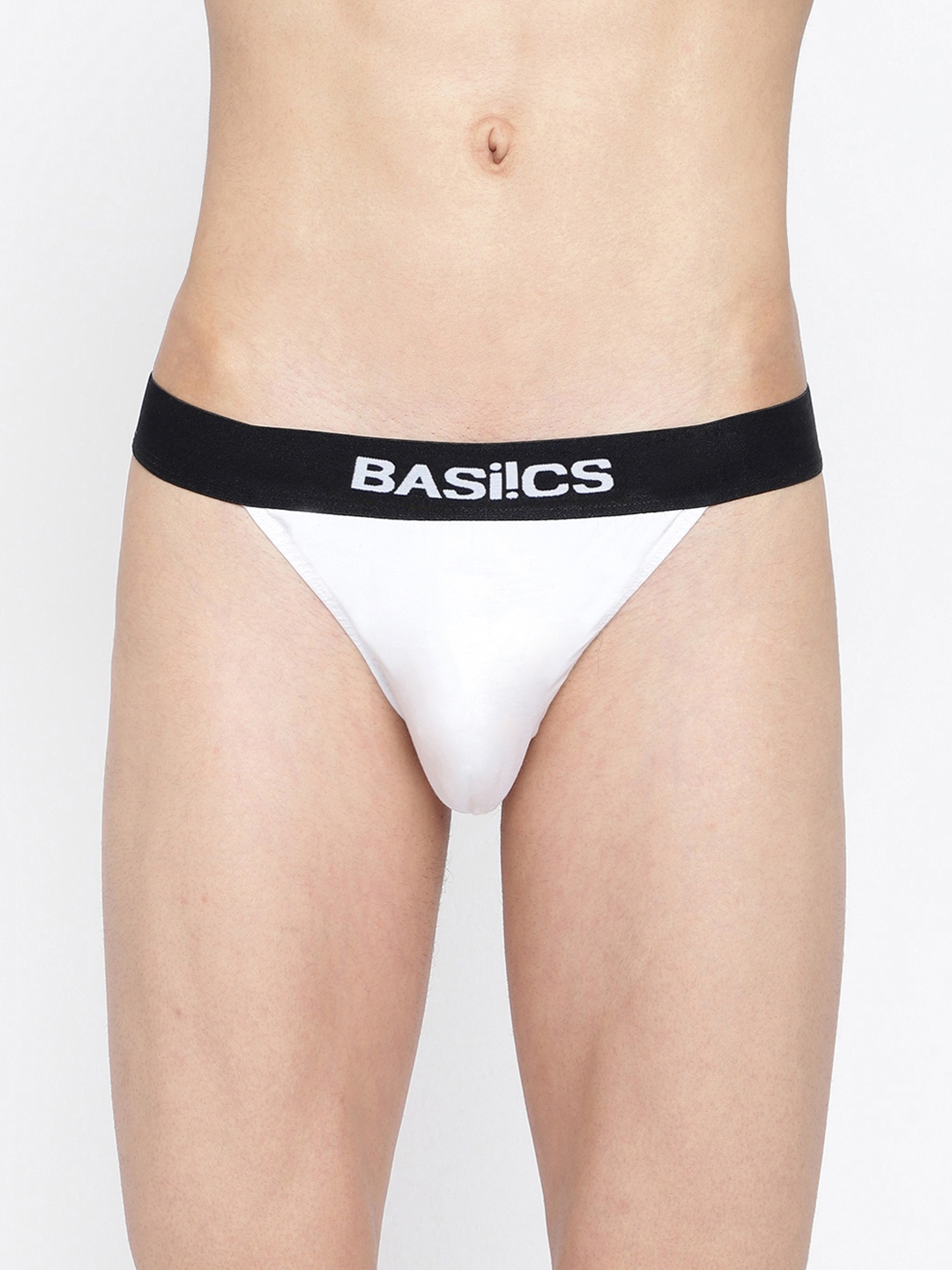 

BASIICS by La Intimo Men Anti Microbial Thongs Briefs, White