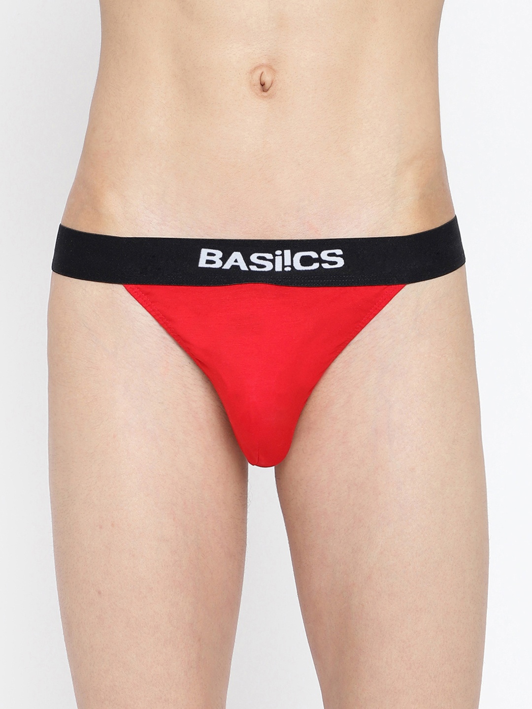 

BASIICS by La Intimo Men Anti Microbial Thongs Briefs, Red