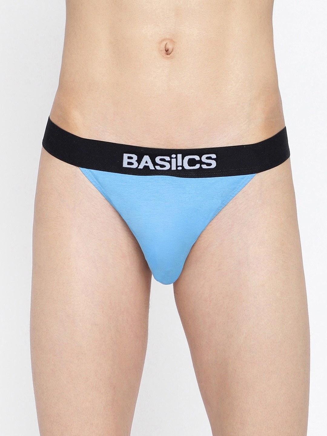 

BASIICS by La Intimo Men Anti Microbial Thongs Briefs, Blue