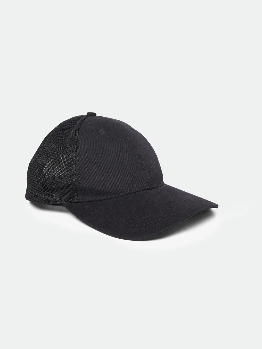 

WEAVERS VILLA Men Cotton Baseball Cap, Black