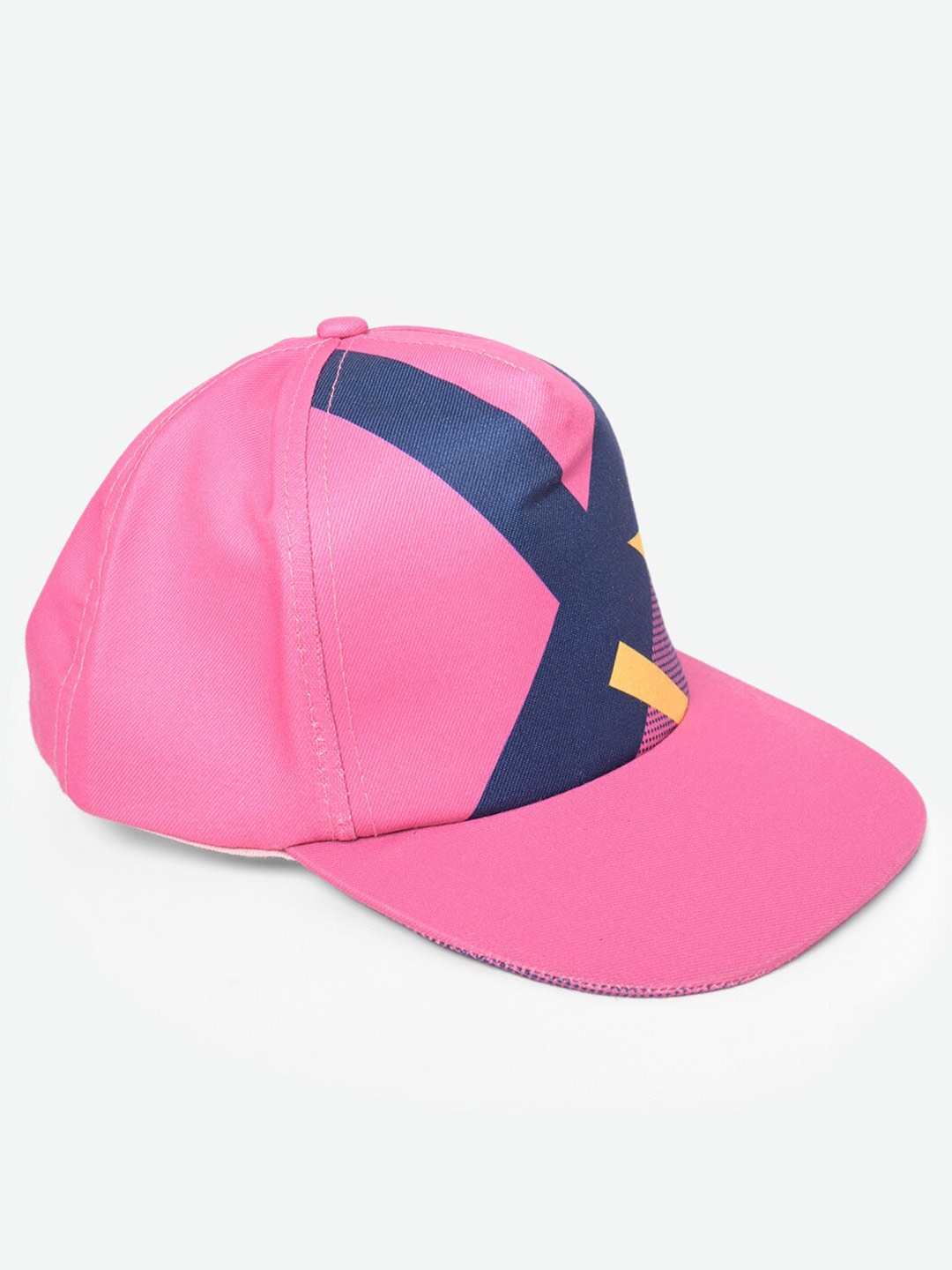 

WEAVERS VILLA Men Colourblocked Cotton Baseball Cap, Pink