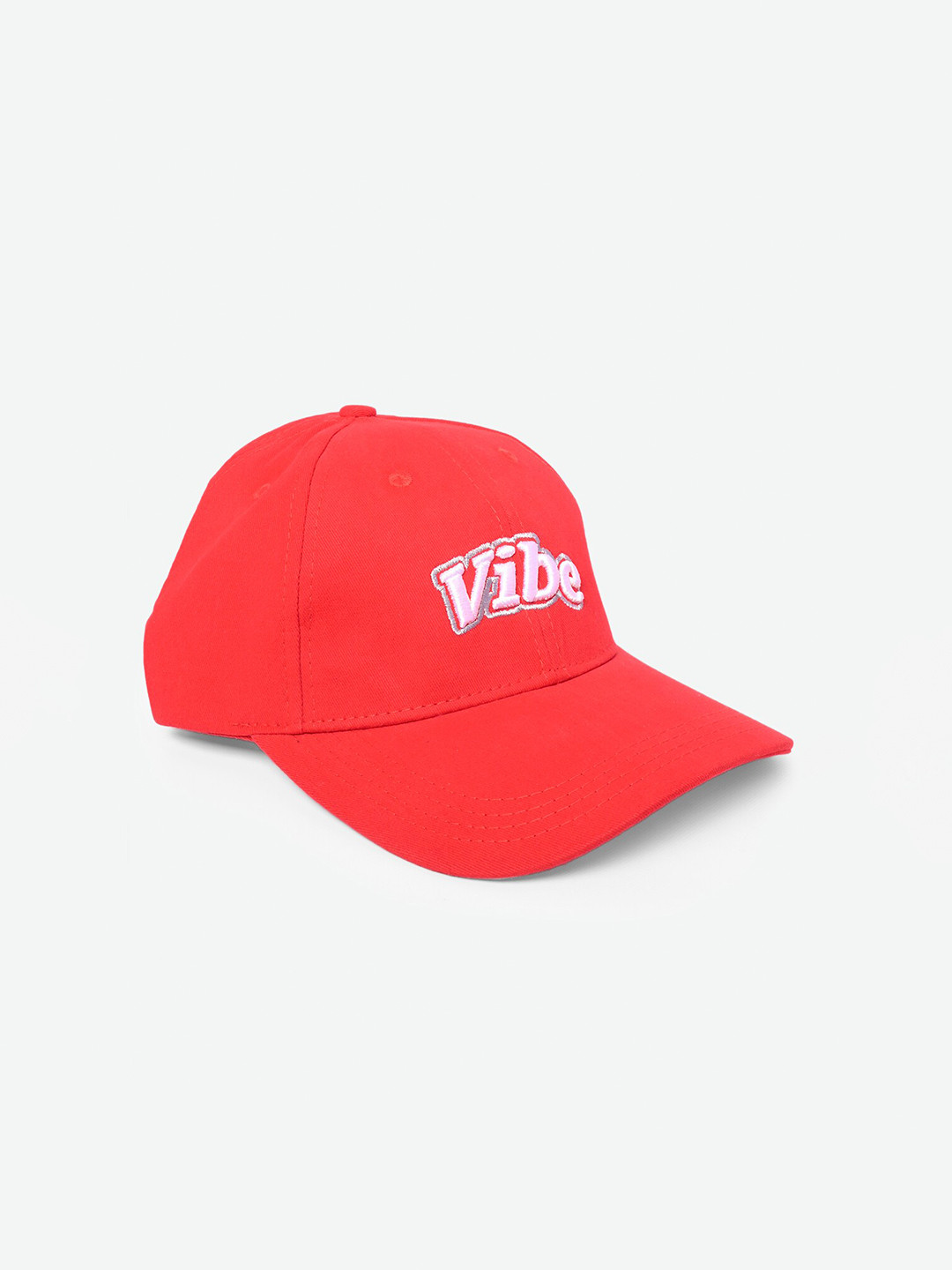 

WEAVERS VILLA Men Embroidered Cotton Baseball Cap, Red