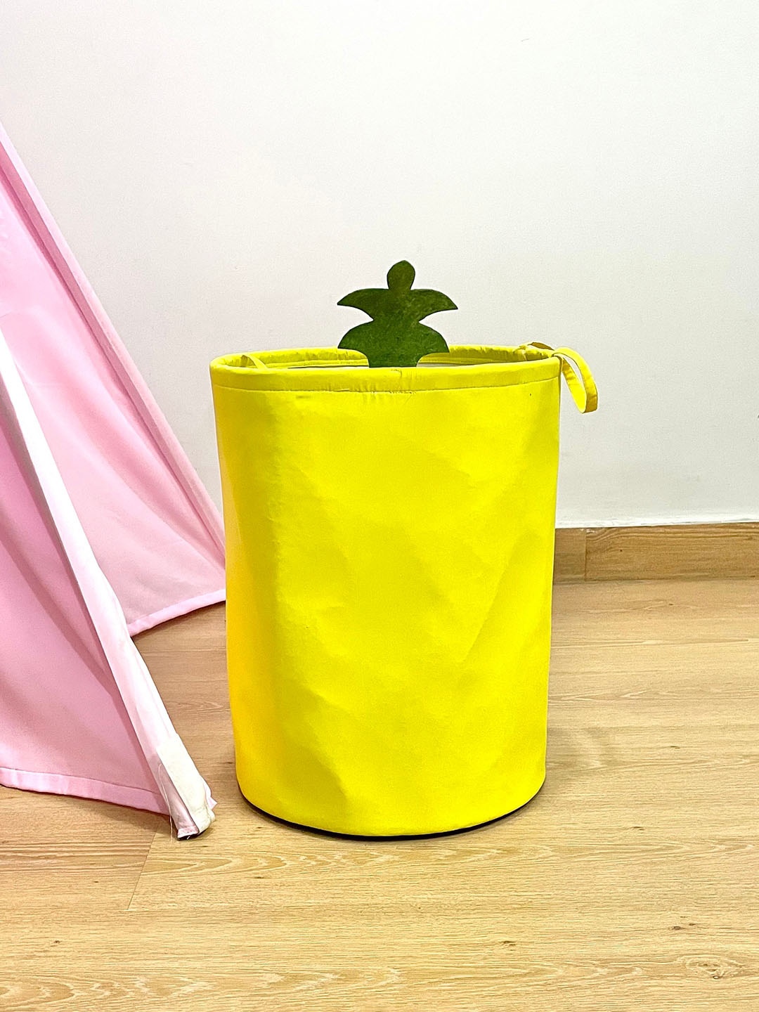 

My Gift Booth Kids Yellow Pineapple Reusable Cotton Multi-Utility Organizer