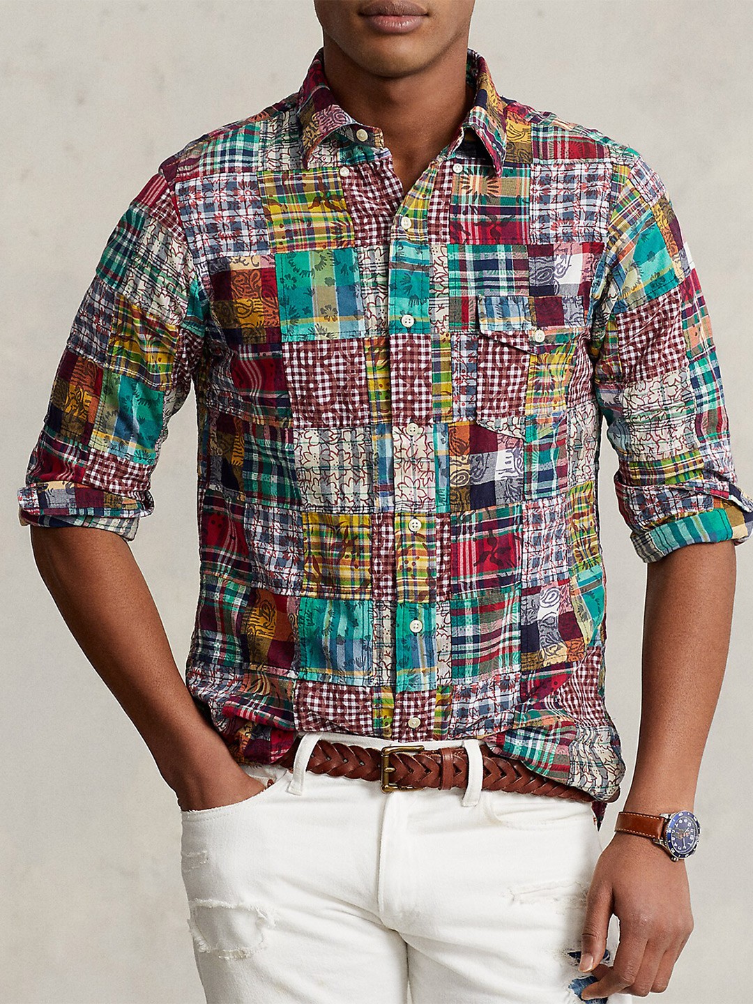 

Polo Ralph Lauren Abstract Printed Casual Shirt, Green