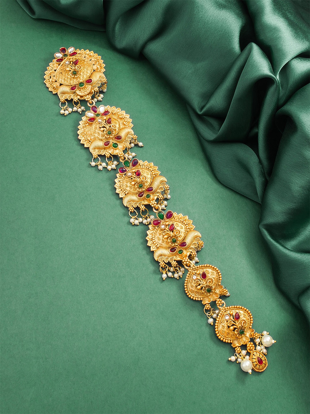

aadita Women Embellished Hair Accessory, Gold
