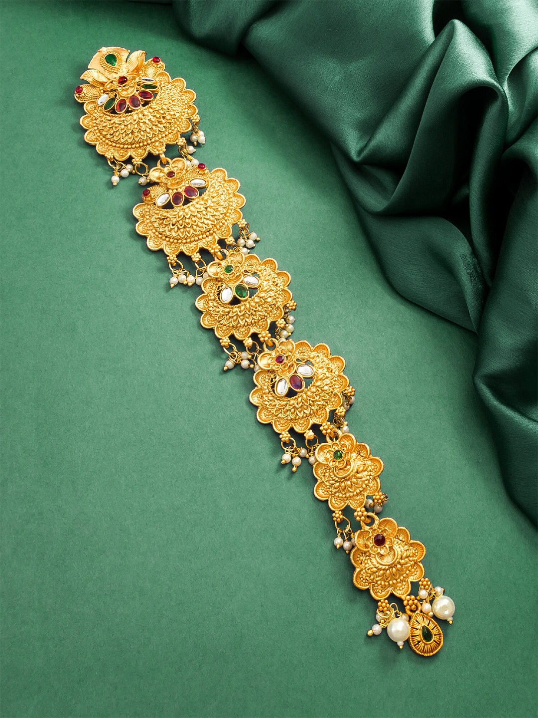 

aadita Women Embellished Hair Accessory, Gold