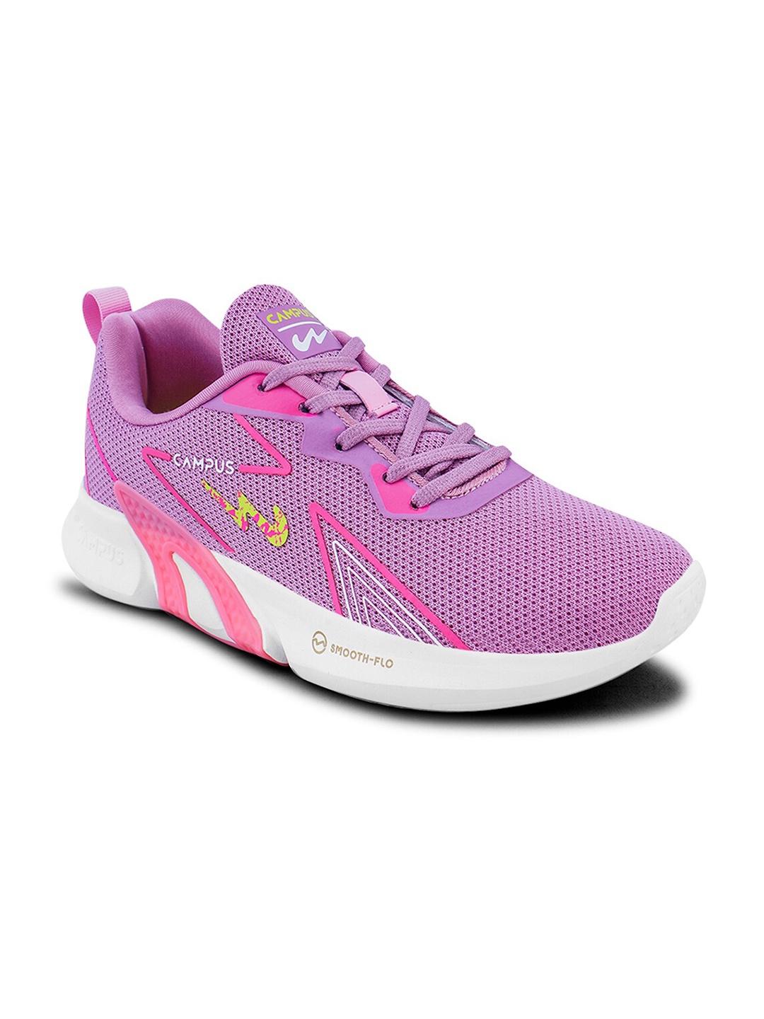 

Campus Mesh Lace-Up Running Shoes, Pink