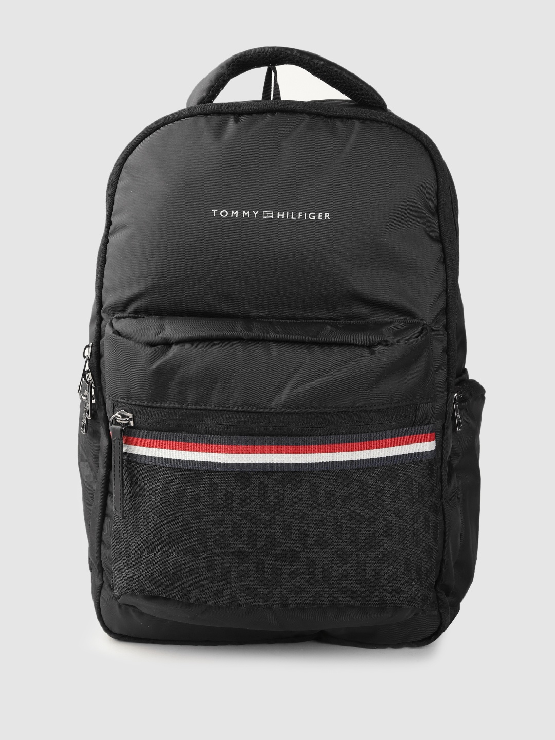 

Tommy Hilfiger Unisex Geometric Backpack, Black