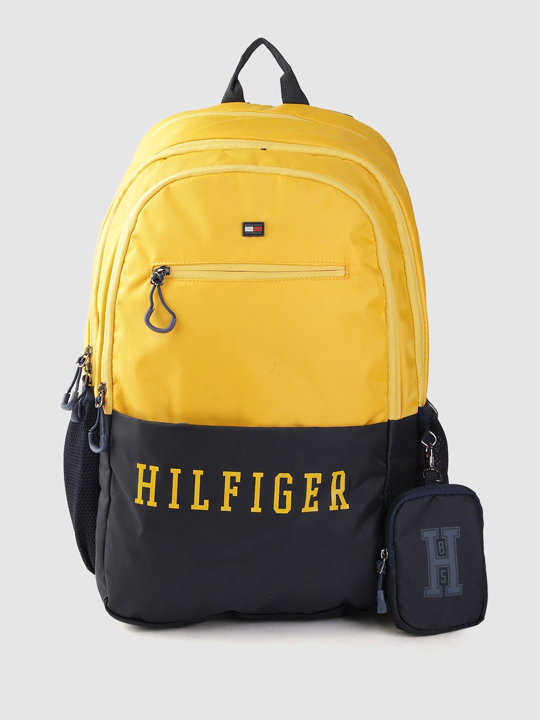

Tommy Hilfiger Unisex Colourblocked Backpack, Yellow
