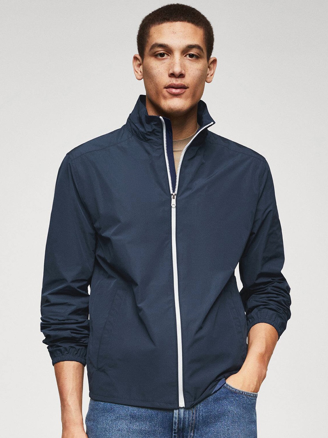 

MANGO MAN Tailored Jacket, Navy blue