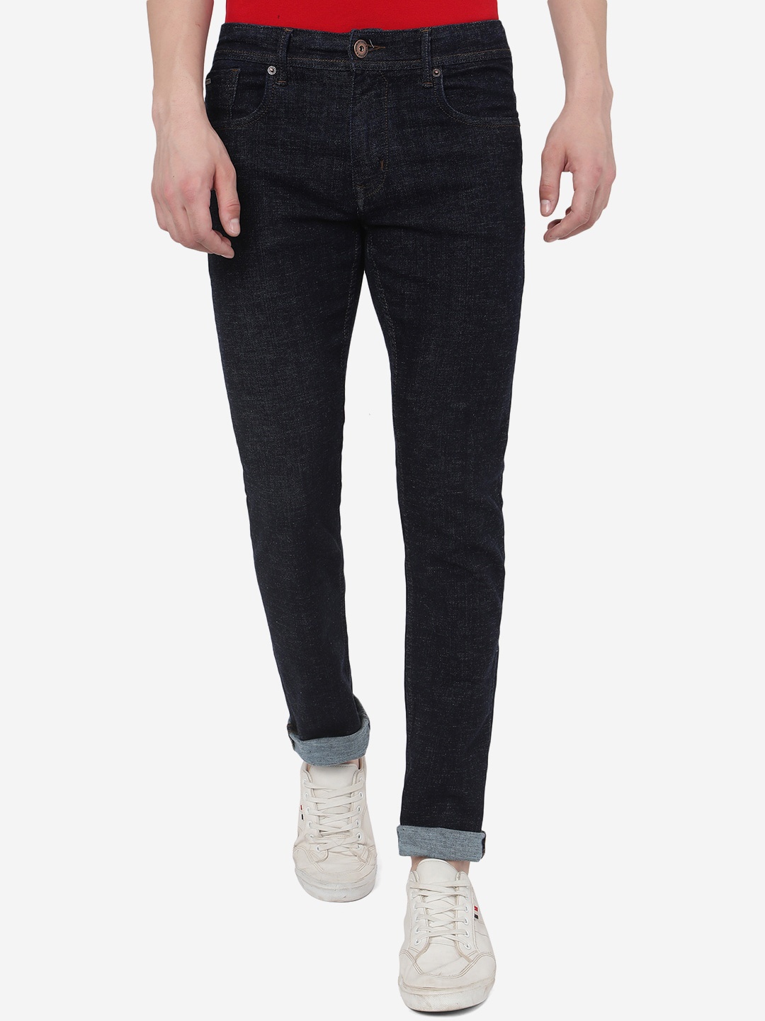 

Greenfibre Men Slim Fit Stretchable Jeans, Blue