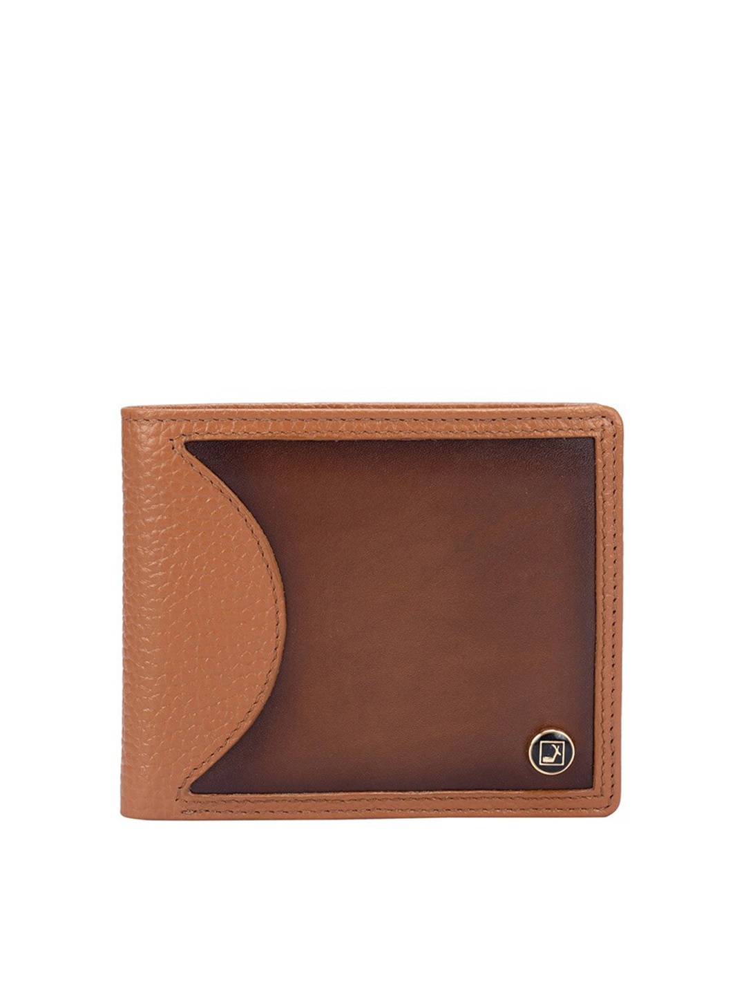 

Da Milano Textured Leather Two Fold Wallet, Brown