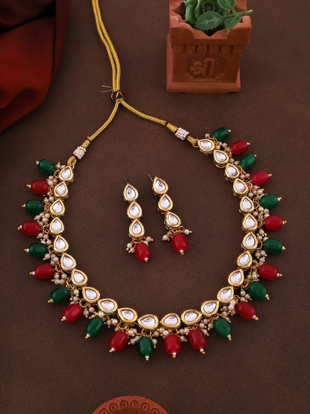 

ROFARWORD Gold-Plated Traditional Jewellery Set