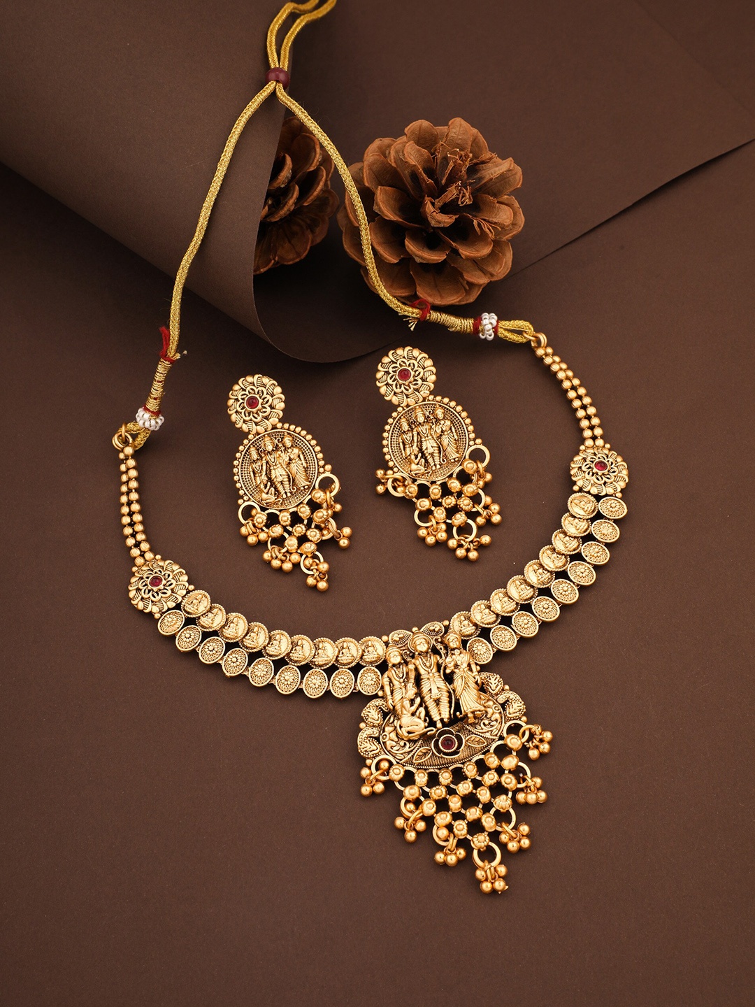 

ROFARWORD Gold-Plated Traditional Jewellery Set