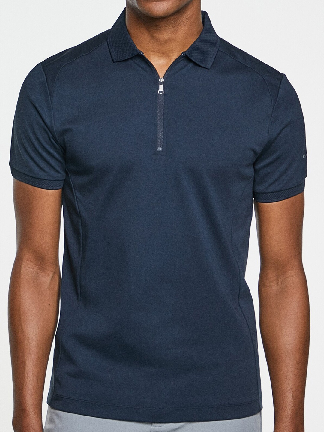 

HACKETT LONDON Polo Collar Cotton T-shirt, Navy blue