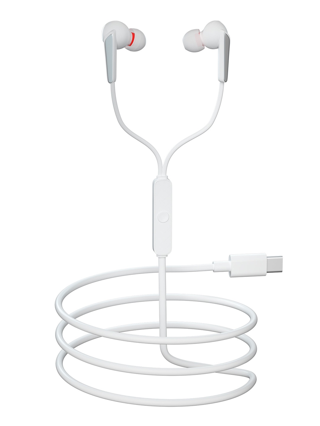 

GIZMORE ME344 In-Ear C-Type Wired Earphones, White