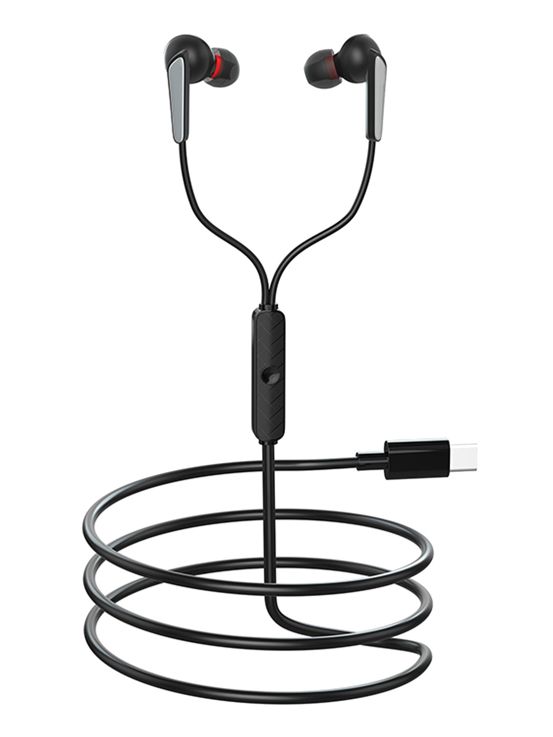 

GIZMORE GIZ-ME344 In-ear Wired Earphones With Mic, Black