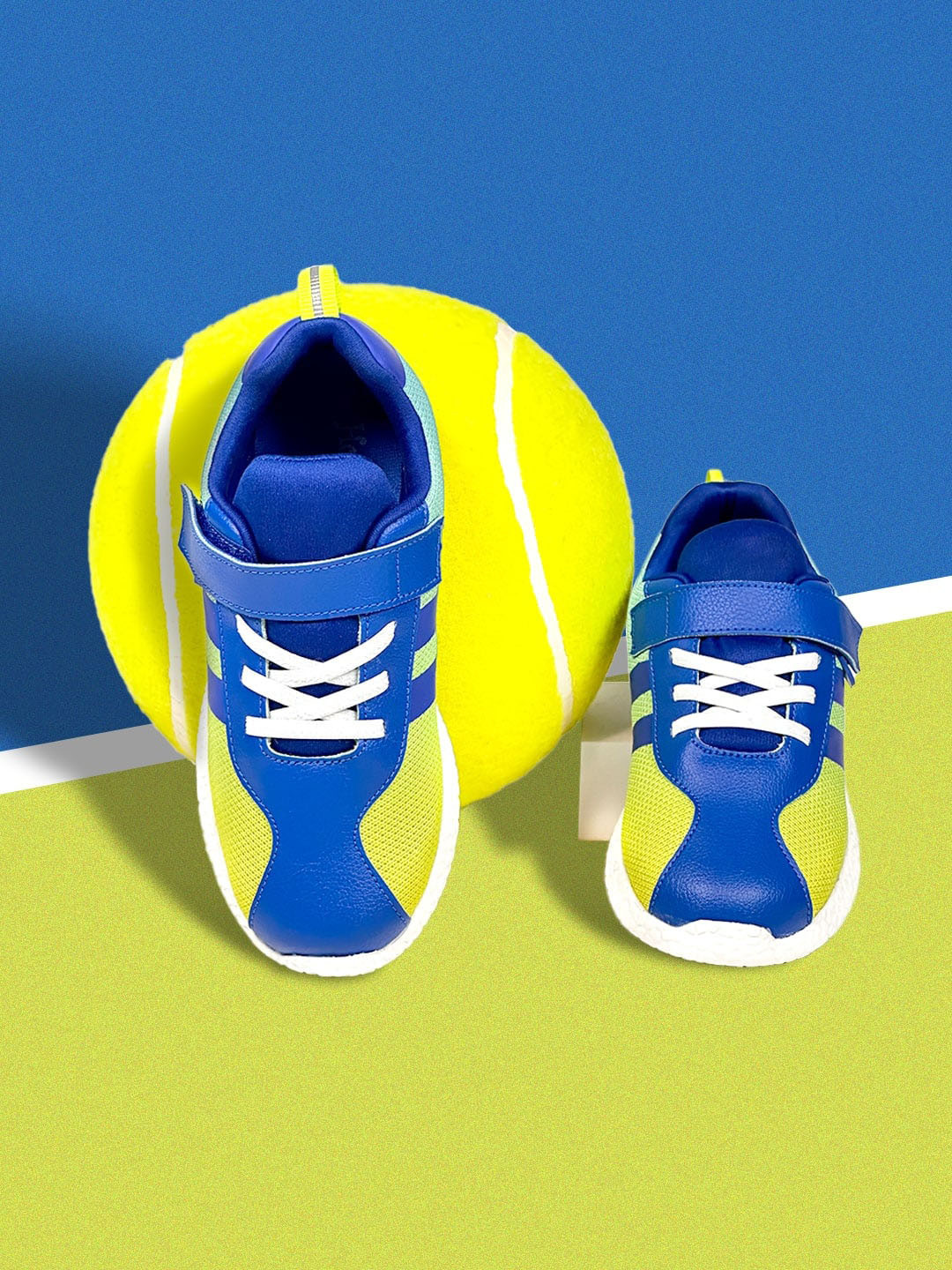 

KazarMax Kids Colourblocked Memory Foam Sneakers, Blue