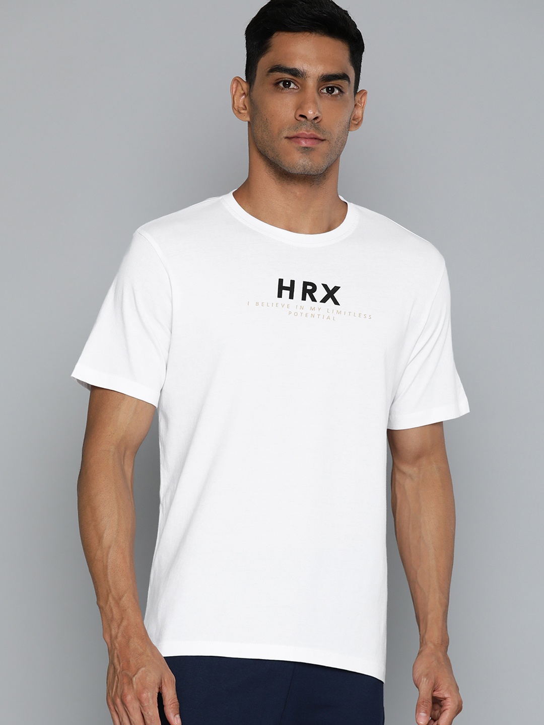 

HRX by Hrithik Roshan Men Typography Printed Bio Finish T-shirt, White