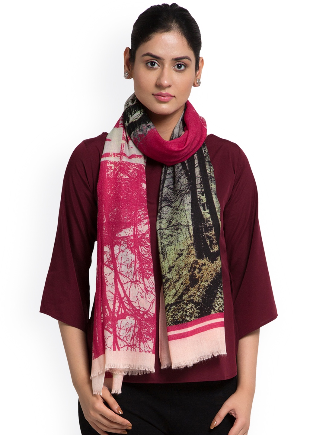 

SHINGORA Women Multicoloured Printed Stole, Multi