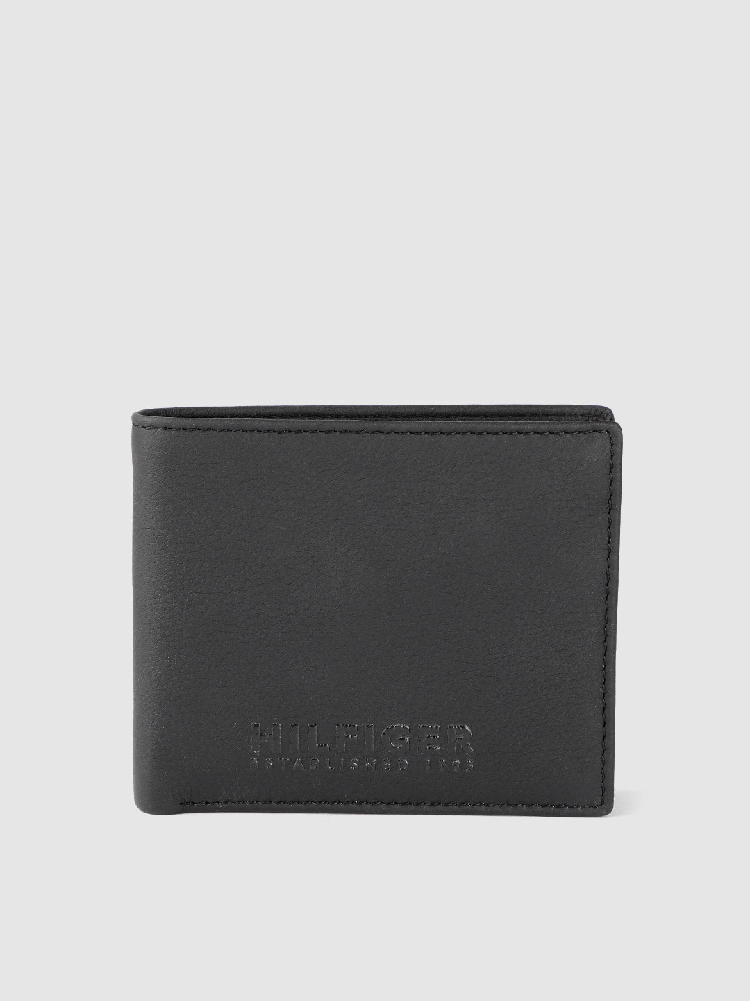 

Tommy Hilfiger Men Leather Two Fold Wallet, Black