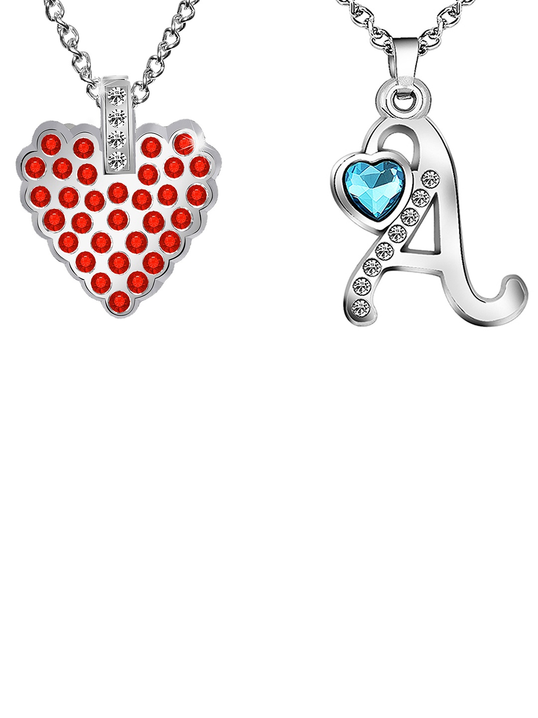 

Mikado Set Of 2 Silver Plated Charming Chains