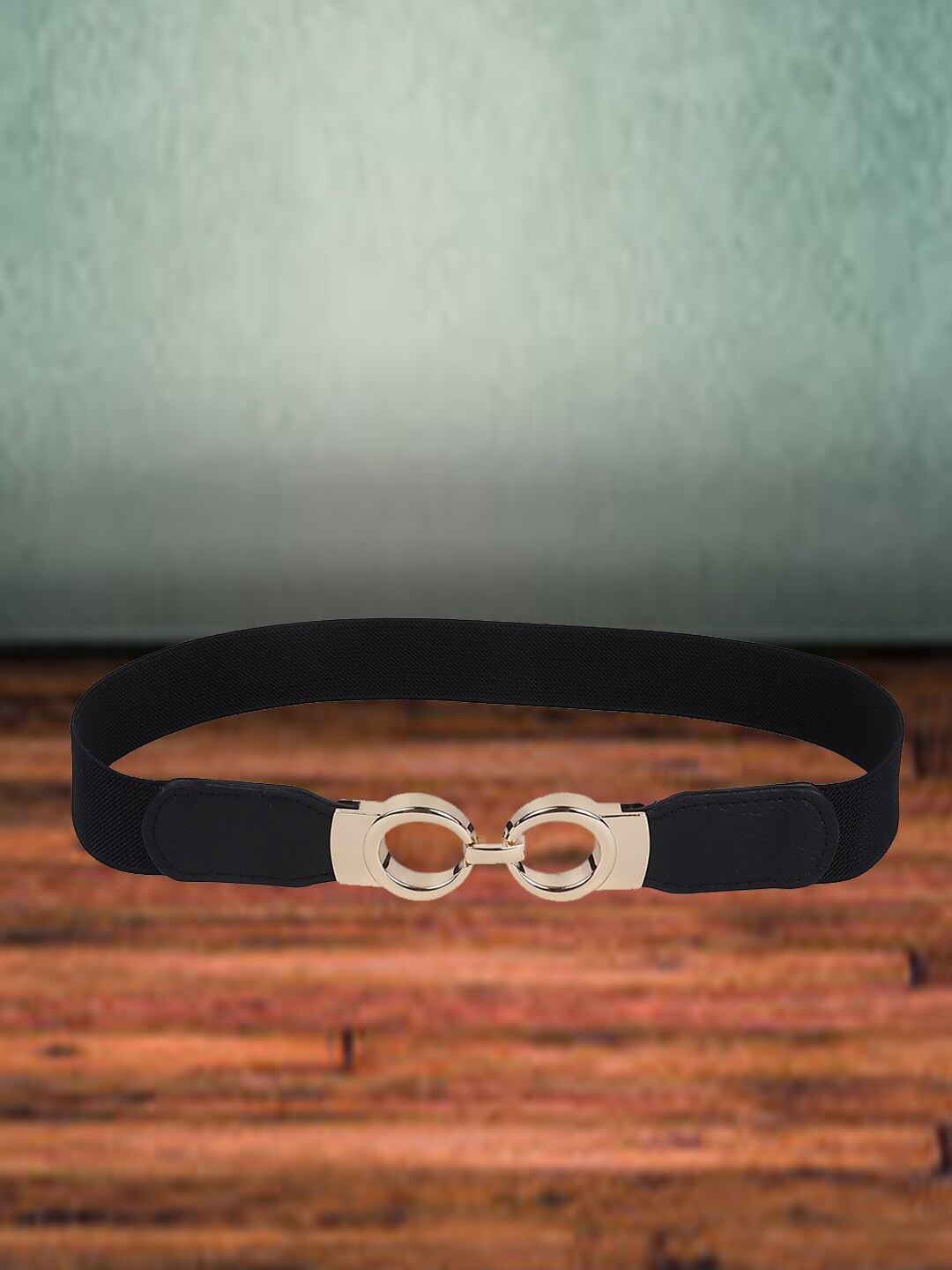 

DressBerry Women Black Stretchable Interlock Belt