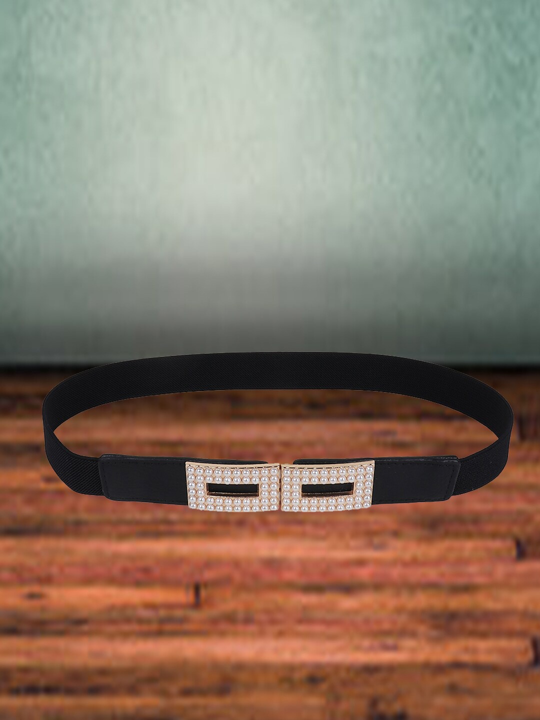 

DressBerry Women Interlock Stretchable Belt, Black