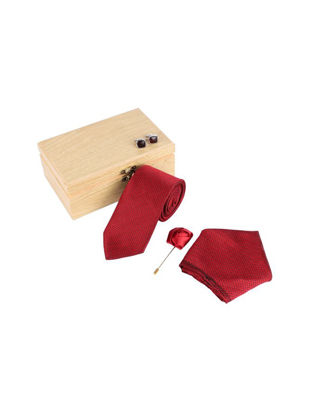 

Kastner Men 4Pcs Accessory Gift Set, Red