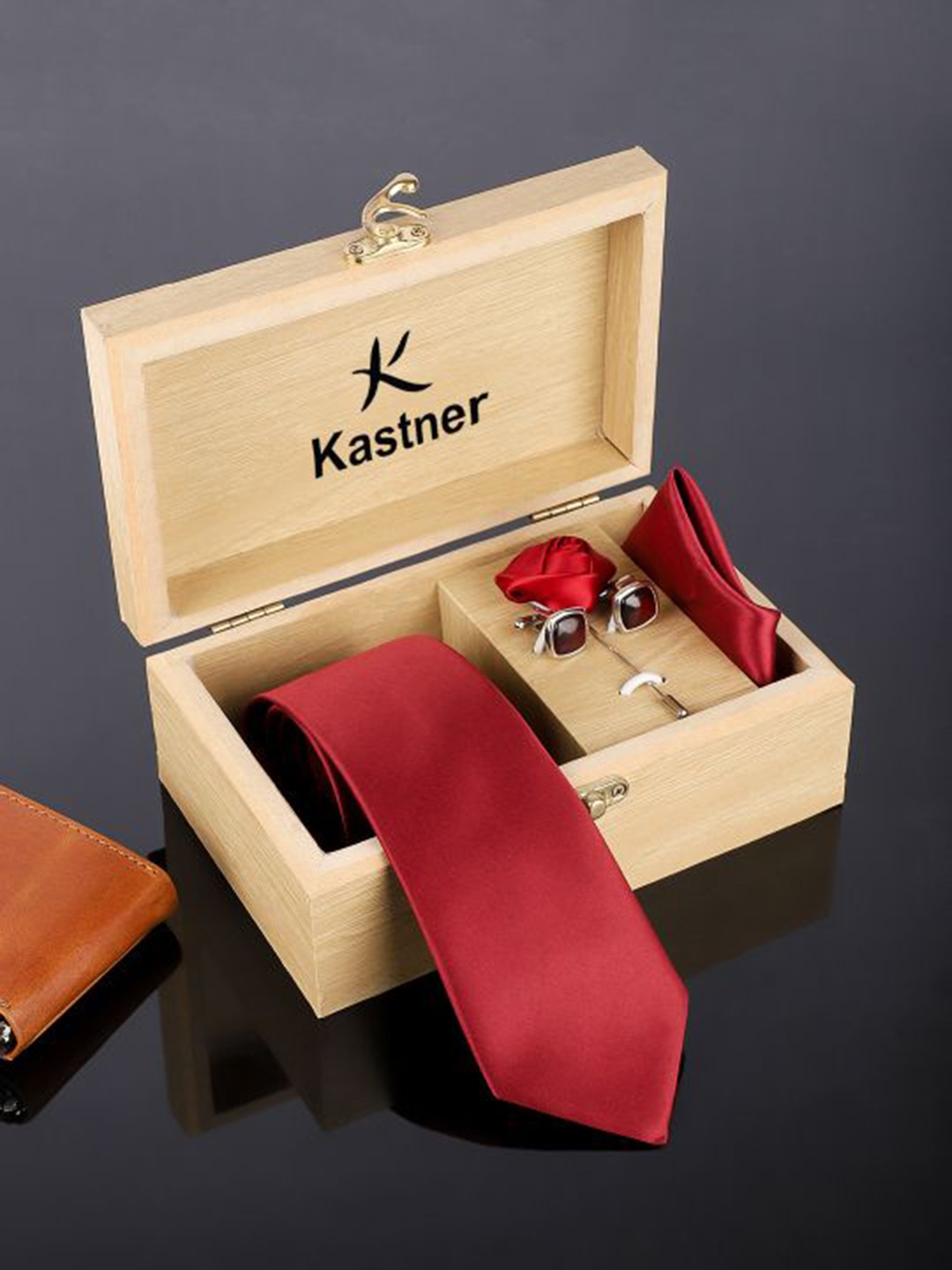 

Kastner Men Accessory Gift Set, Red