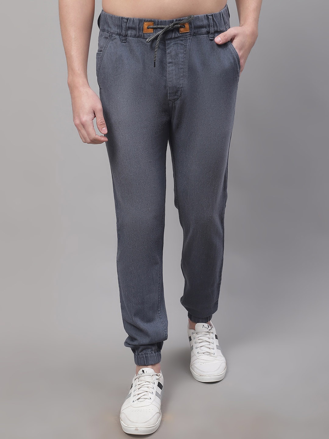 

Metronaut Men Jogger Mid-Rise Stretchable Cotton Jogger Jeans, Grey