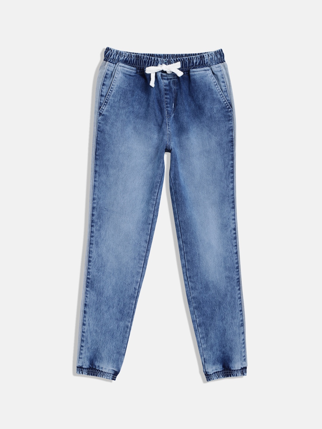 

Urbano Juniors Boys Mid-Rise Slim Fit Clean Look Heavy Fade Stretchable Jeans, Blue