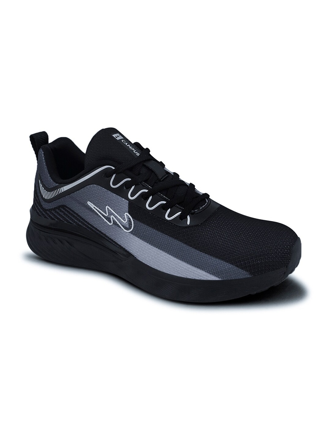 

Campus Men Non-Marking Running Shoes, Black